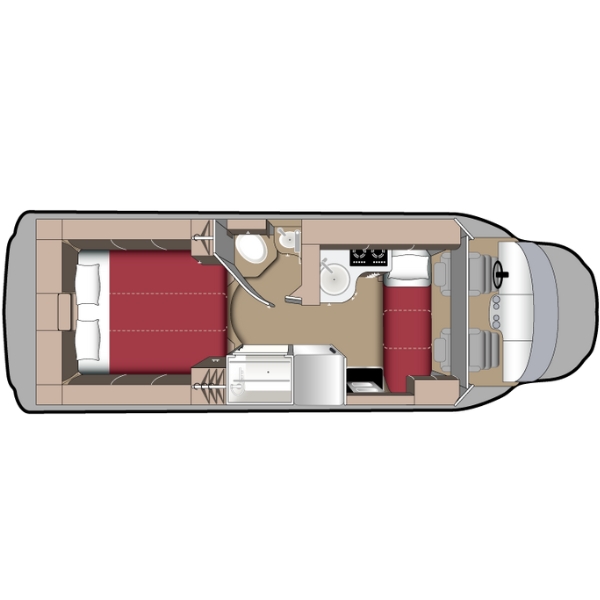 Class B+ Premium (Motorhome), , floor-plans-night image number 0